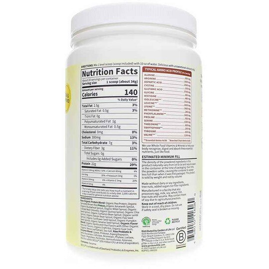 Raw Organic Protein, GOL